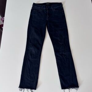 MOTHER Black Ankle Jeans